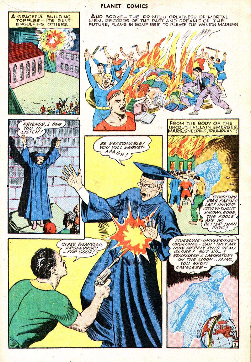 Planet Comics #35 (Fiction House), page 16. Public domain (US).