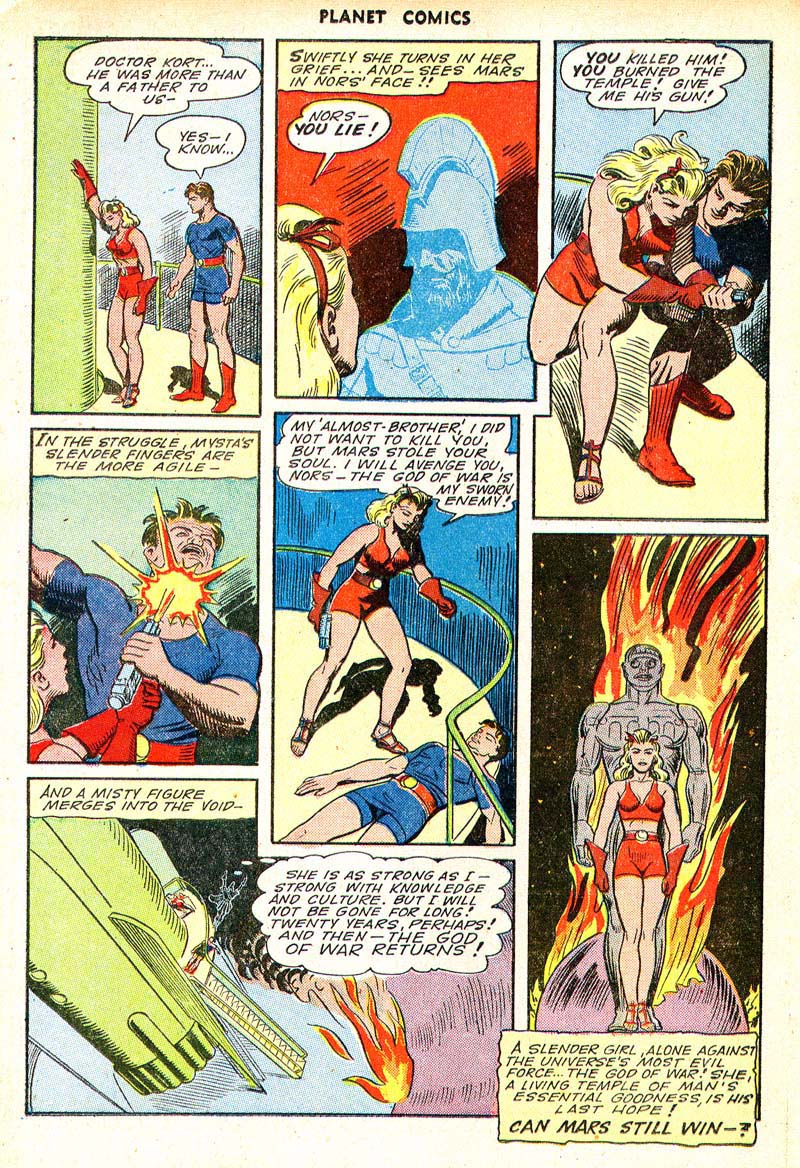 Planet Comics #35 (Fiction House), page 22. Public domain (US).