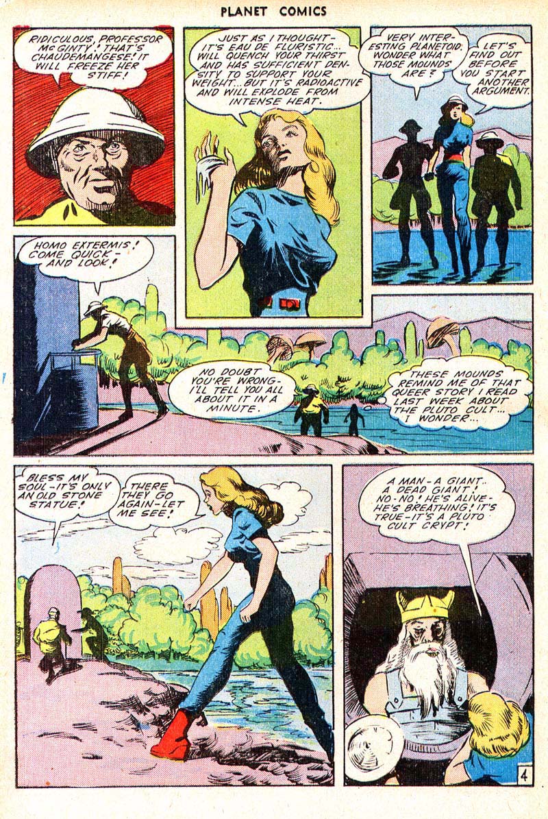 Planet Comics #35 (Fiction House), page 26. Public domain (US).