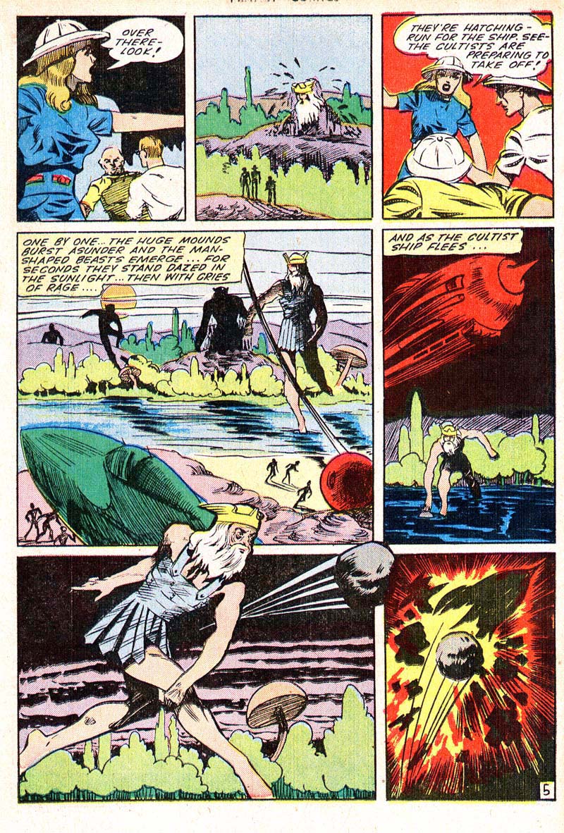 Planet Comics #35 (Fiction House), page 27. Public domain (US).
