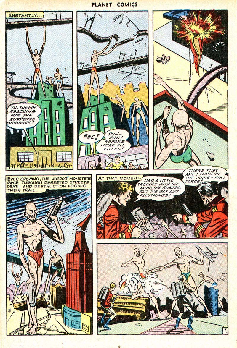 Planet Comics #35 (Fiction House), page 38. Public domain (US).