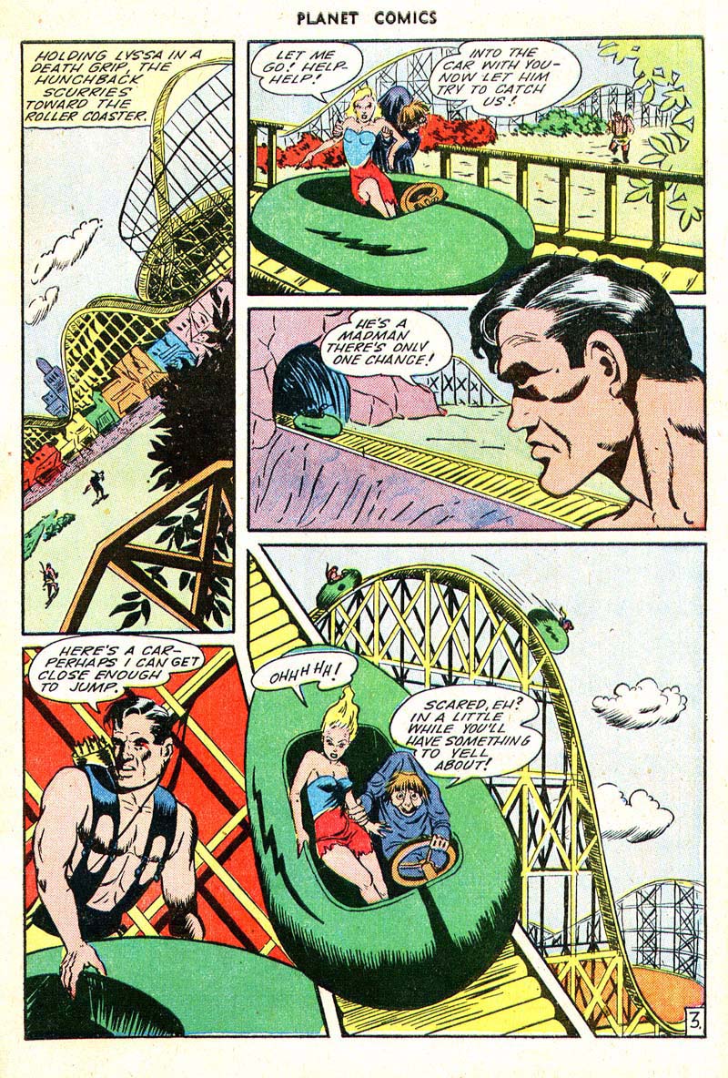 Planet Comics #35 (Fiction House), page 5. Public domain (US).
