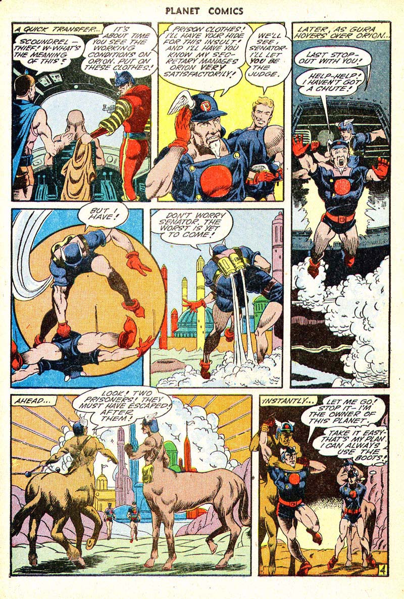 Planet Comics #35 (Fiction House), page 46. Public domain (US).