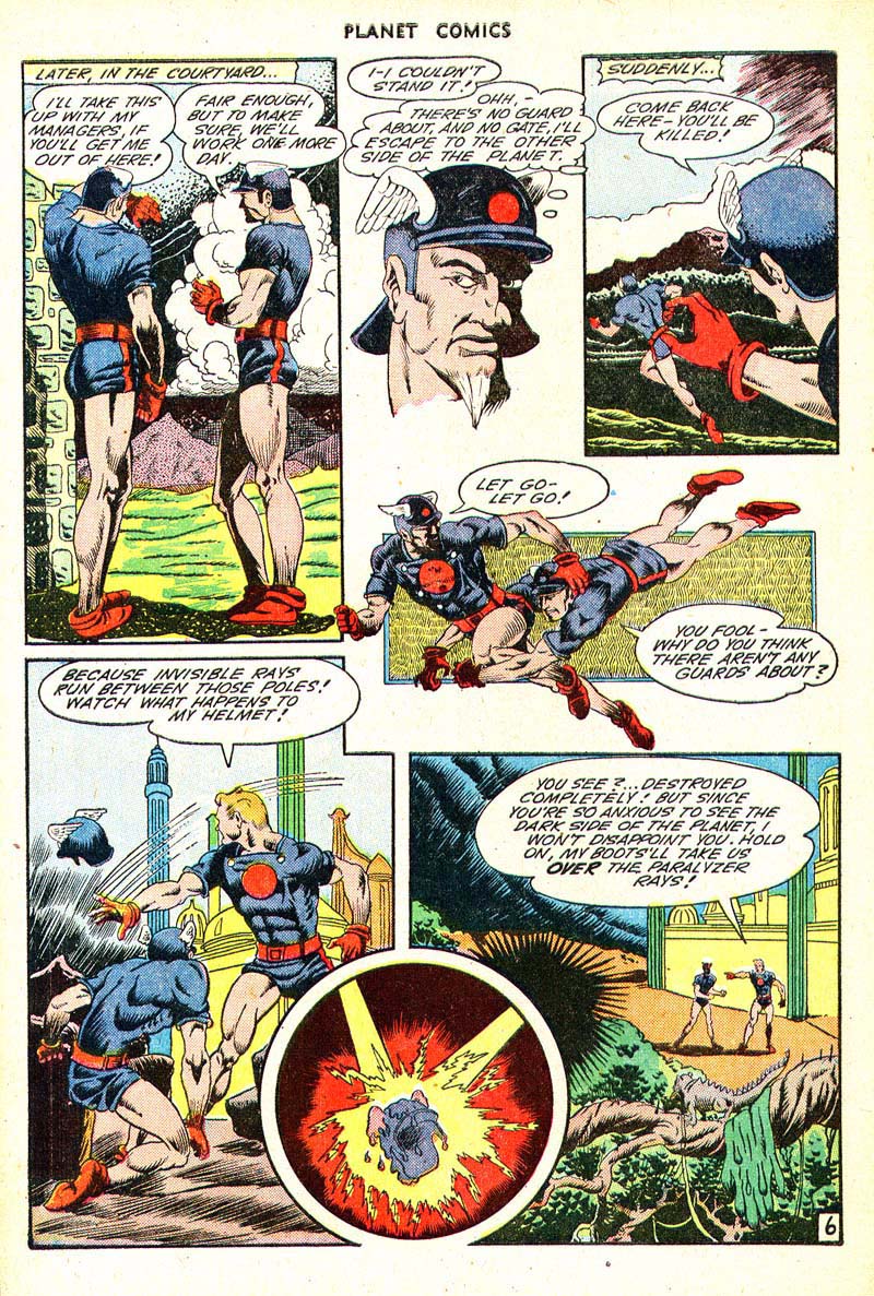 Planet Comics #35 (Fiction House), page 48. Public domain (US).