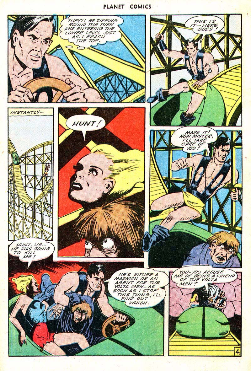 Planet Comics #35 (Fiction House), page 6. Public domain (US).