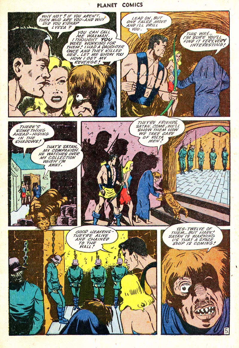 Planet Comics #35 (Fiction House), page 7. Public domain (US).