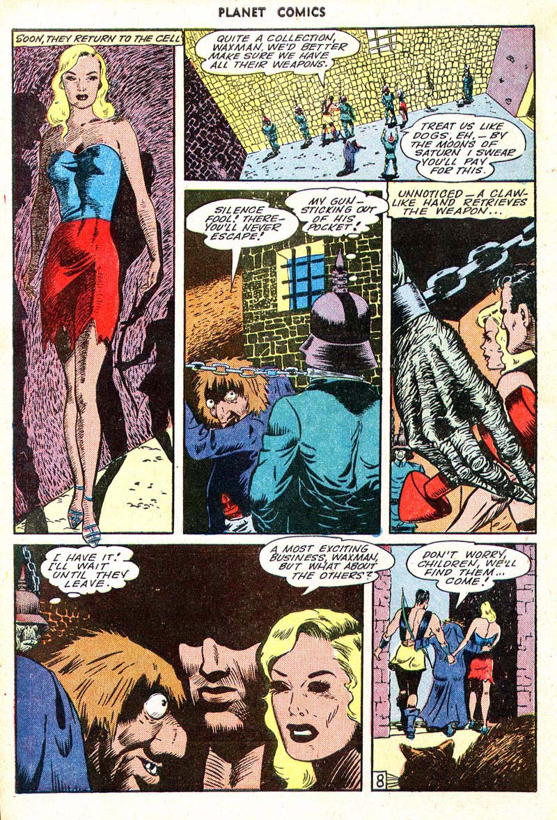 Planet Comics #35 (Fiction House), page 10. Public domain (US).