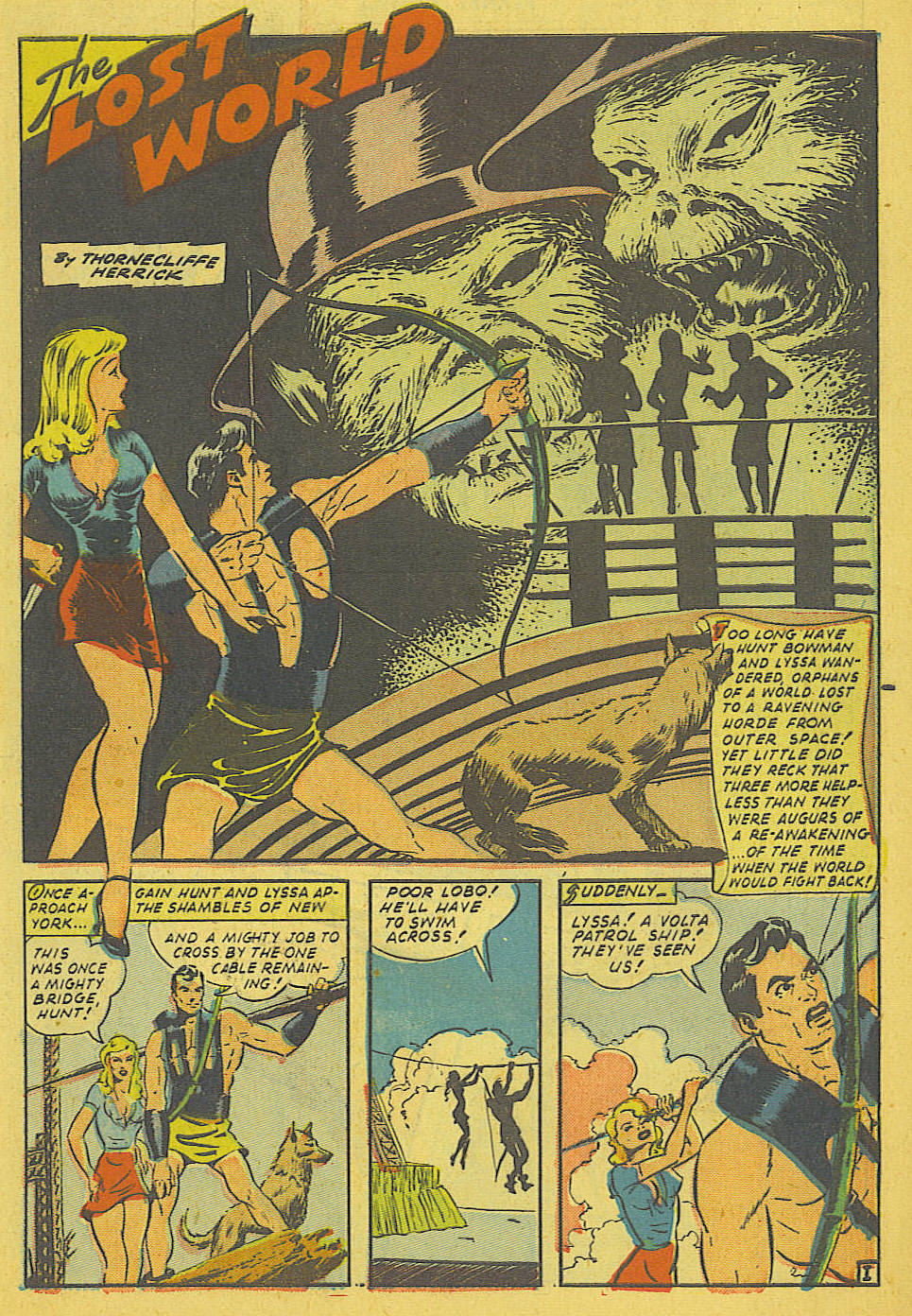 Planet Comics #36 (Fiction House), page 2. Public domain (US).