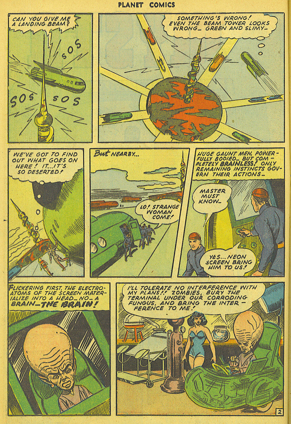 Planet Comics #36 (Fiction House), page 15. Public domain (US).