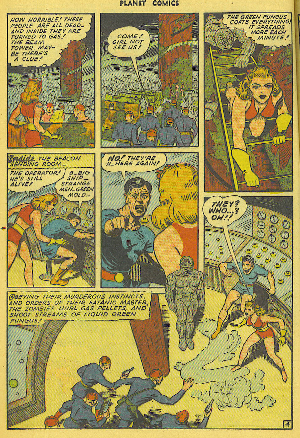 Planet Comics #36 (Fiction House), page 17. Public domain (US).