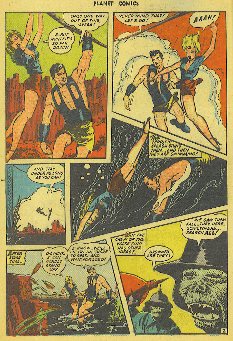 Planet Comics #36 (Fiction House), page 3. Public domain (US).