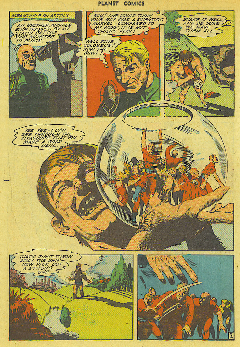 Planet Comics #36 (Fiction House), page 25. Public domain (US).