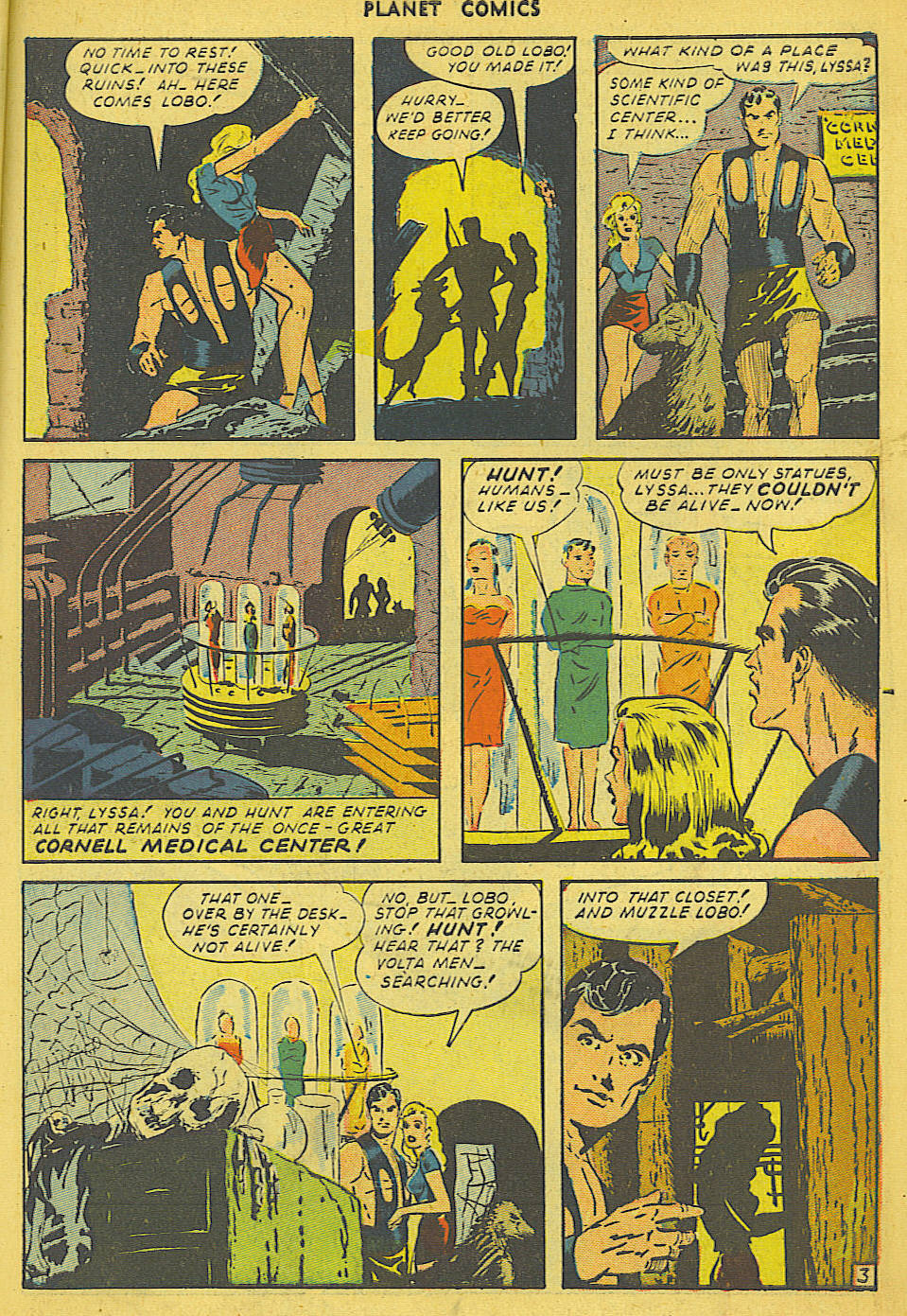Planet Comics #36 (Fiction House), page 4. Public domain (US).