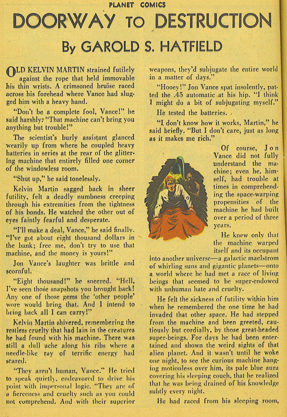 Planet Comics #36 (Fiction House), page 31. Public domain (US).