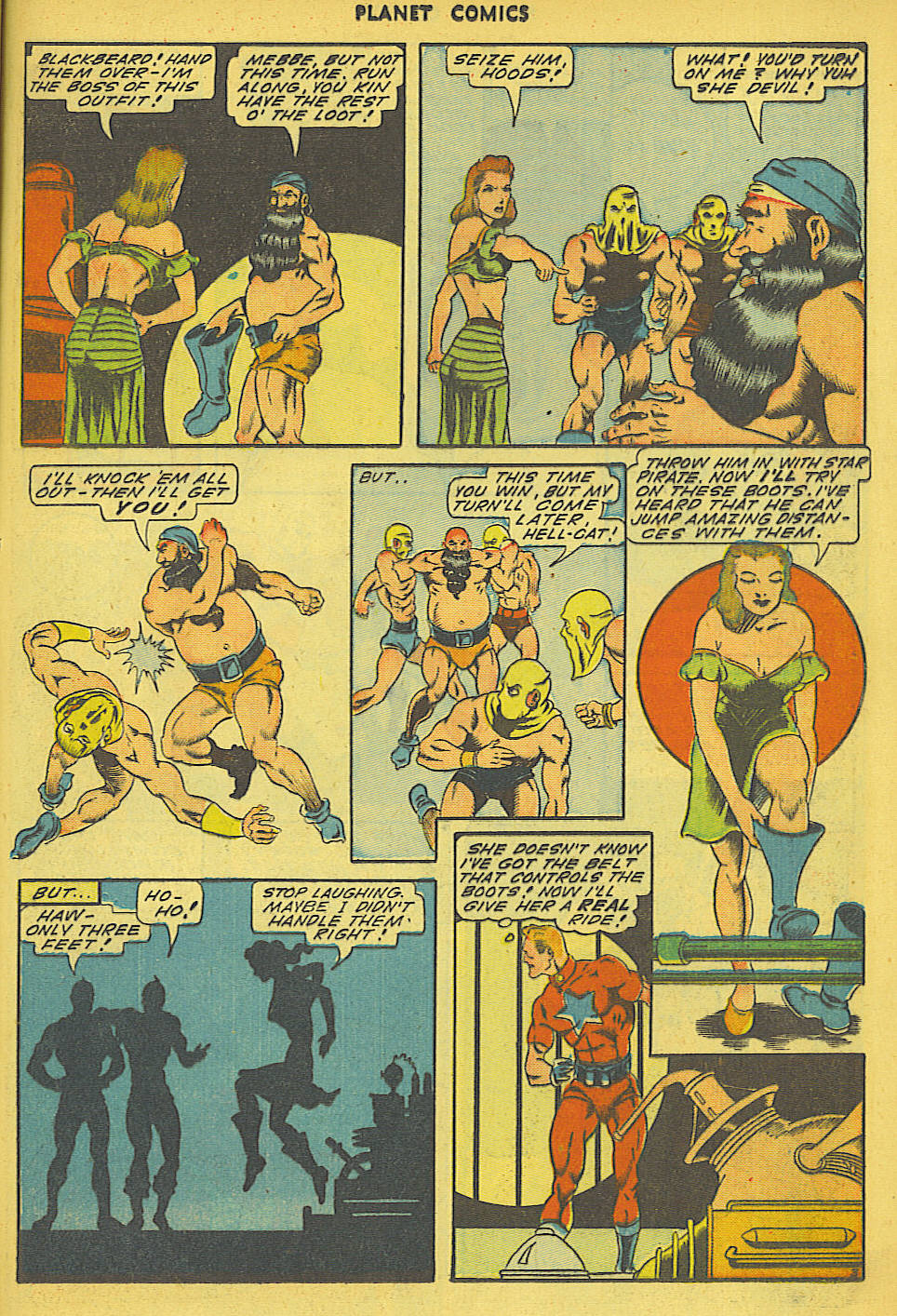 Planet Comics #36 (Fiction House), page 36. Public domain (US).