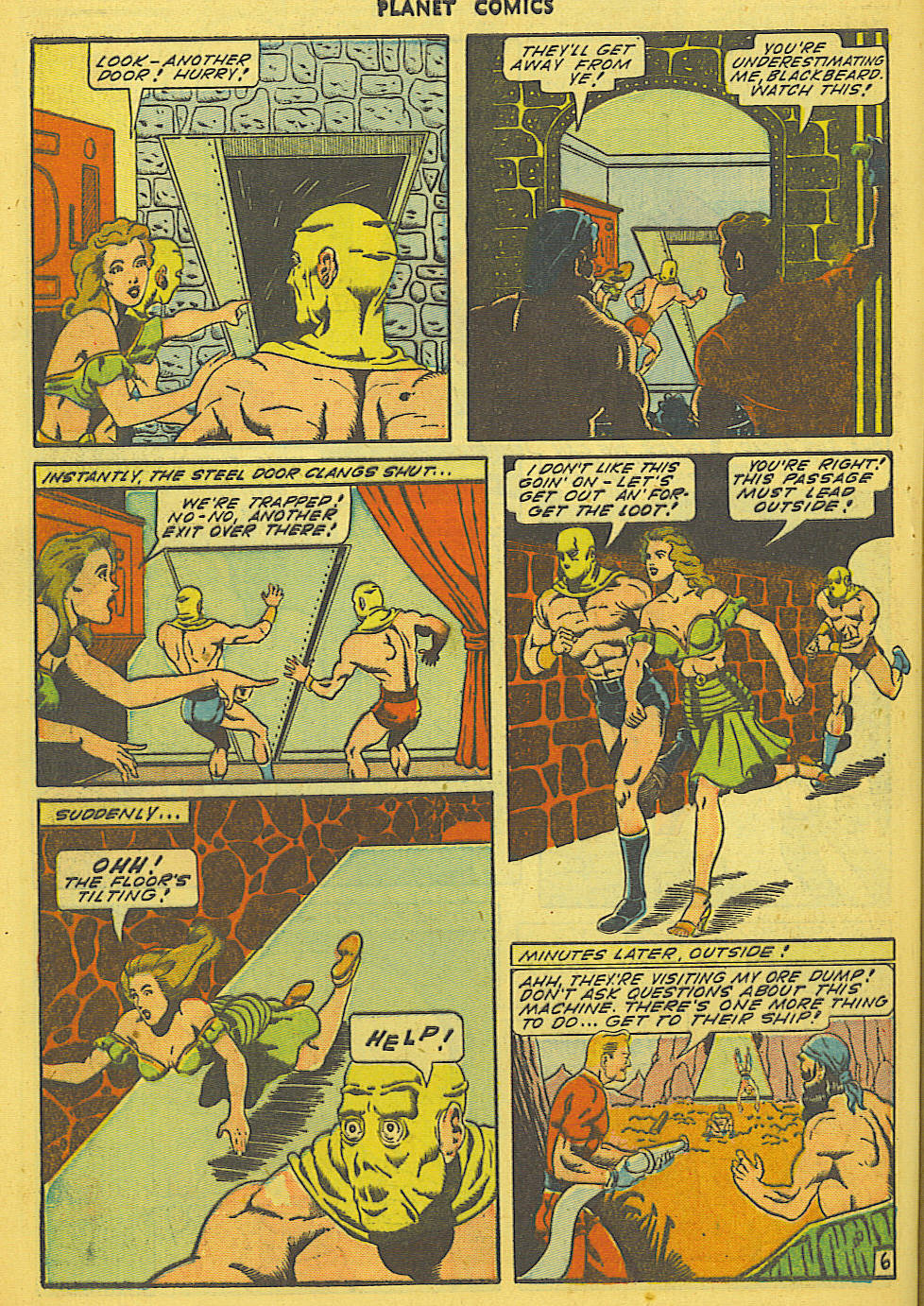 Planet Comics #36 (Fiction House), page 39. Public domain (US).