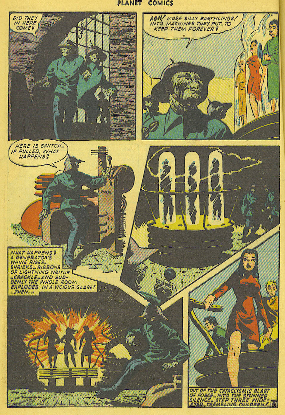 Planet Comics #36 (Fiction House), page 5. Public domain (US).