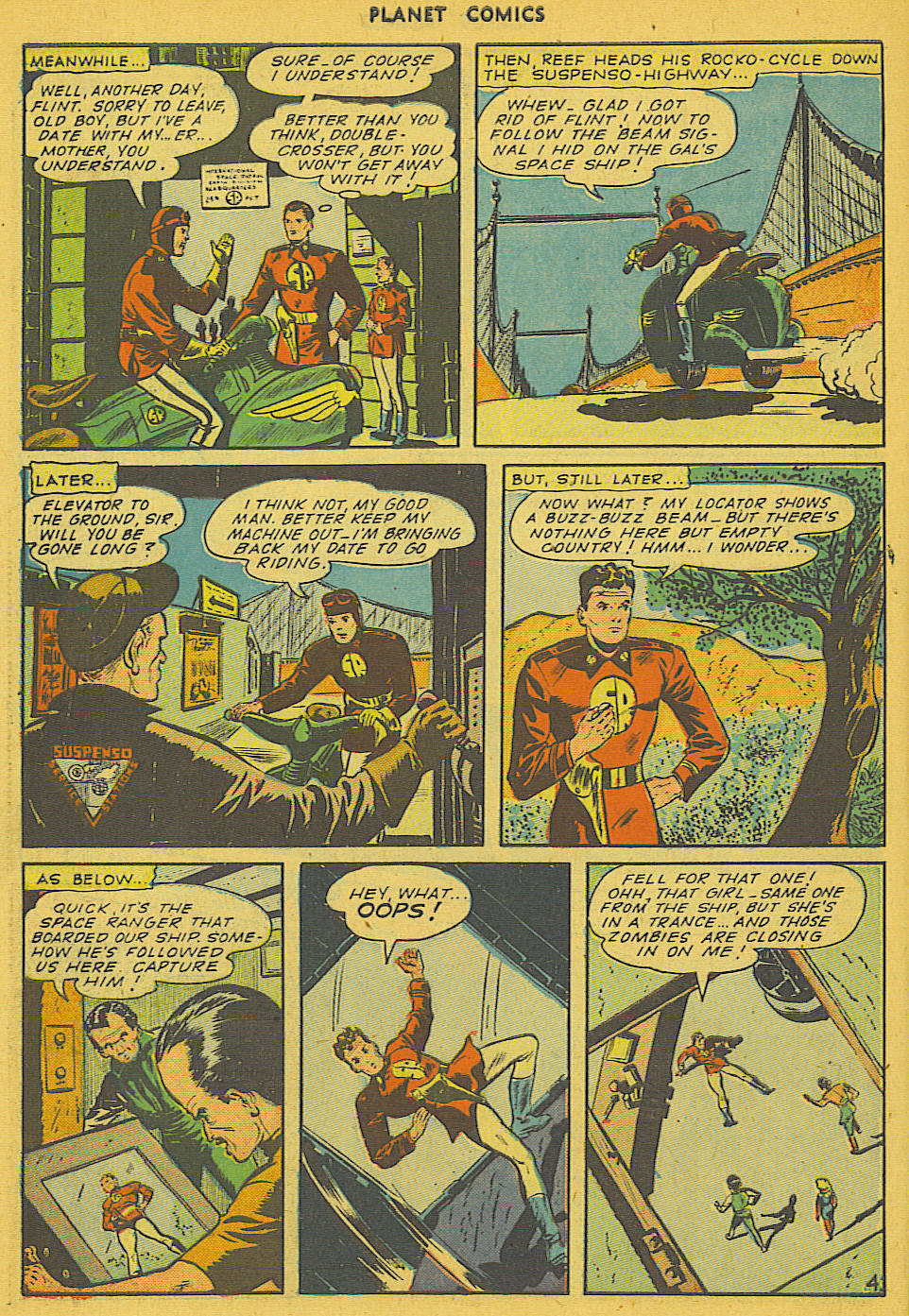 Planet Comics #36 (Fiction House), page 45. Public domain (US).