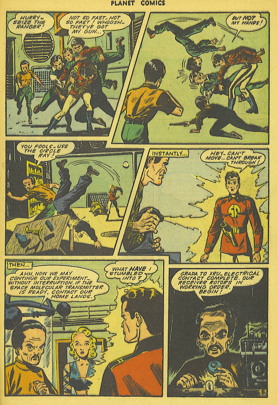 Planet Comics #36 (Fiction House), page 46. Public domain (US).
