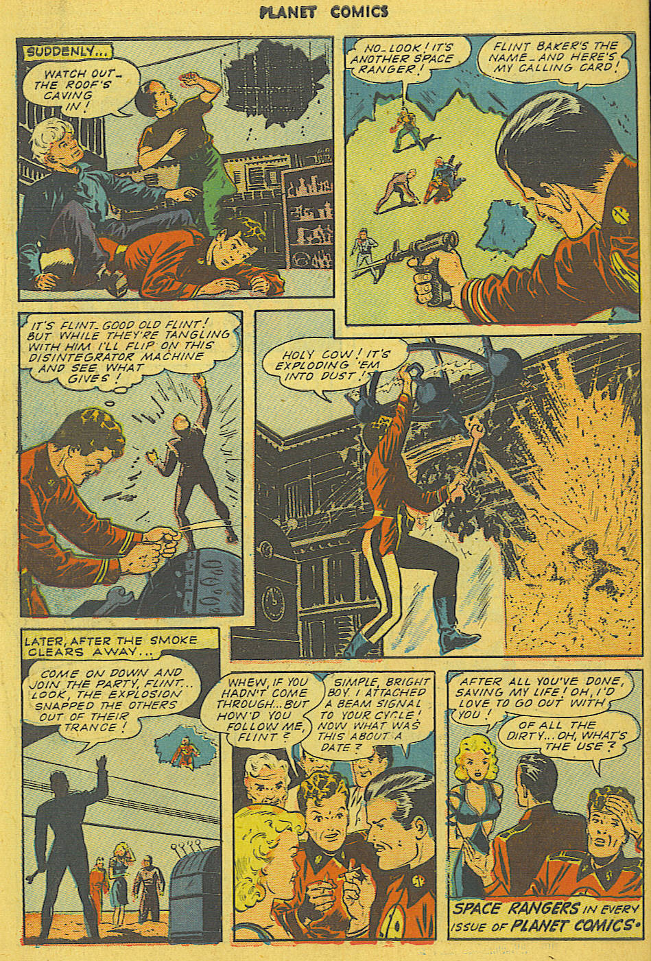 Planet Comics #36 (Fiction House), page 49. Public domain (US).