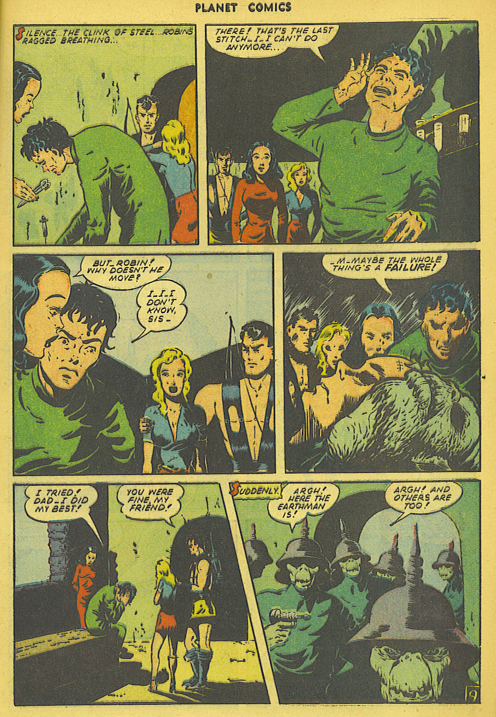 Planet Comics #36 (Fiction House), page 10. Public domain (US).