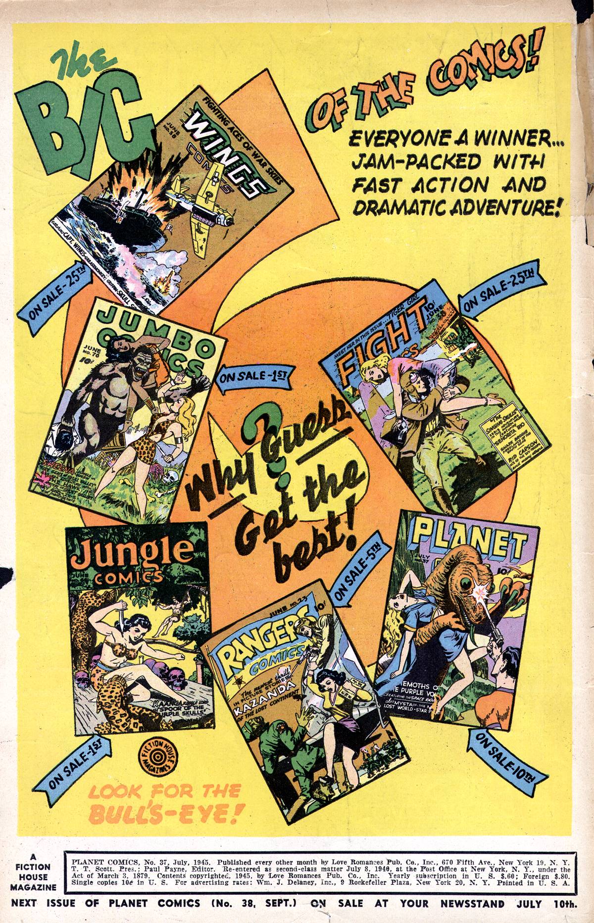 Planet Comics #37 (Fiction House), page 2. Public domain (US).