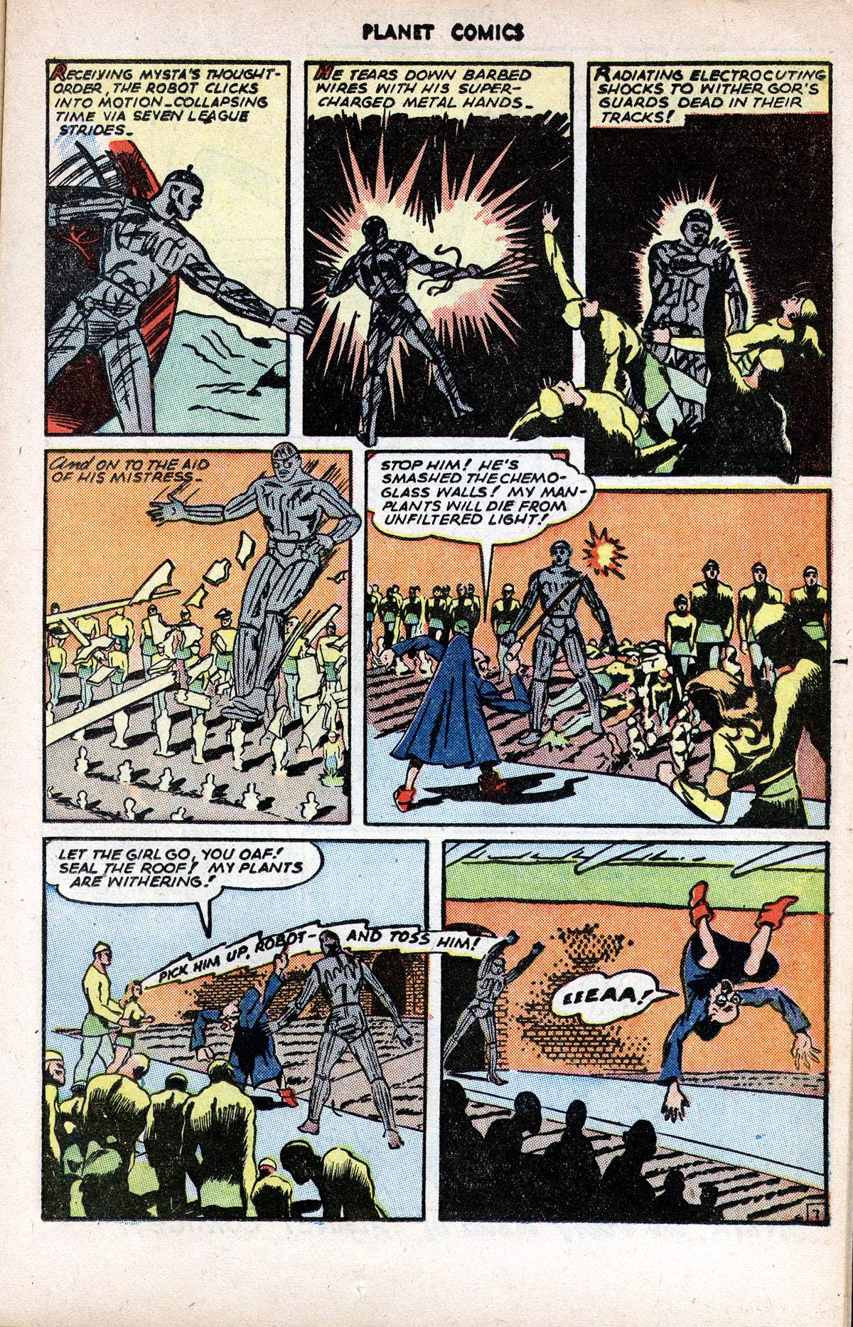 Planet Comics #37 (Fiction House), page 19. Public domain (US).