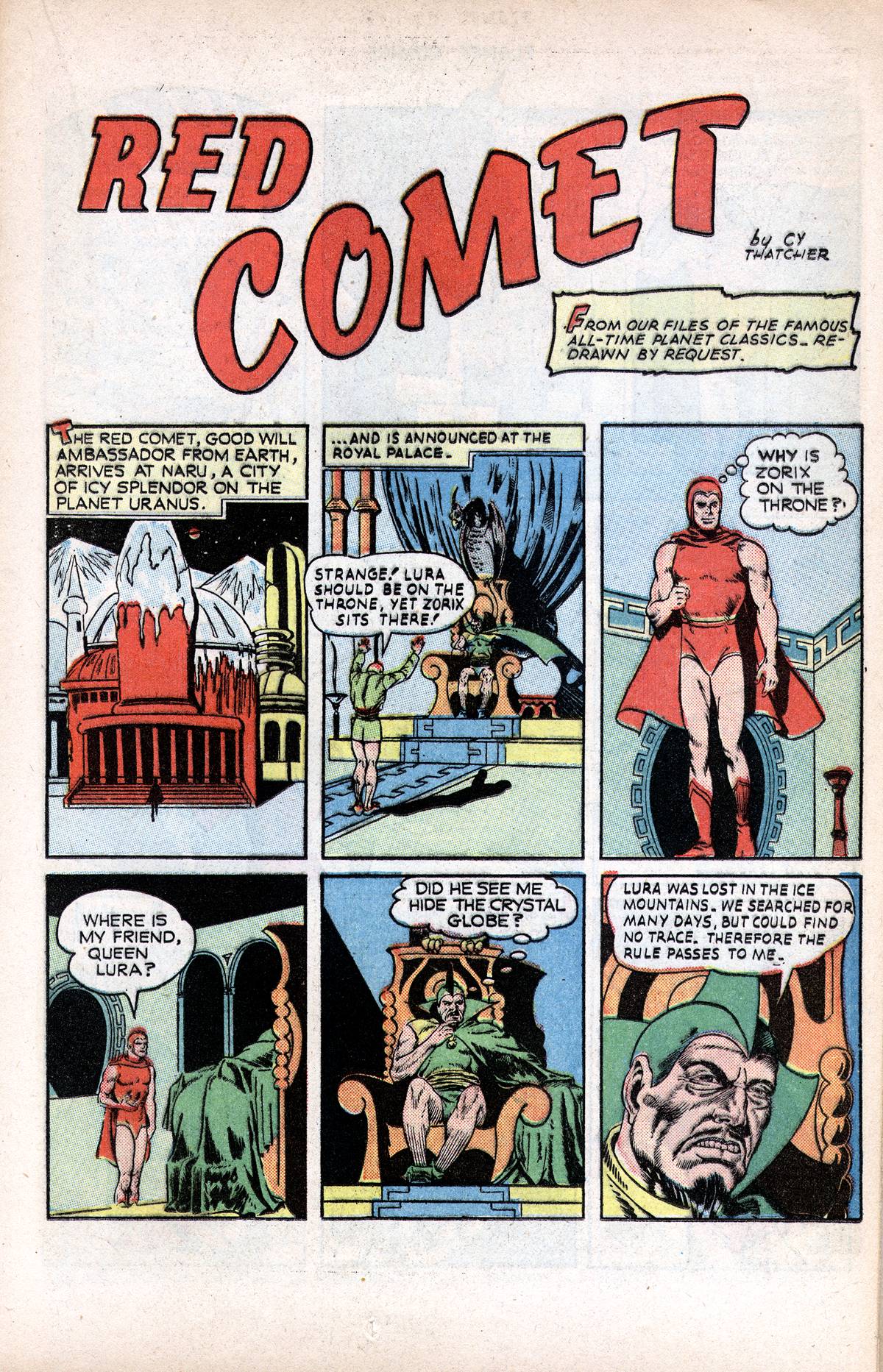 Planet Comics #37 (Fiction House), page 21. Public domain (US).