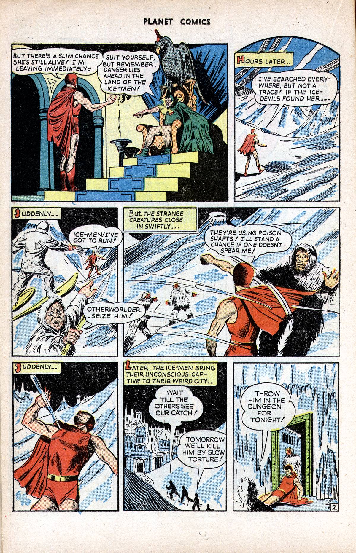 Planet Comics #37 (Fiction House), page 22. Public domain (US).
