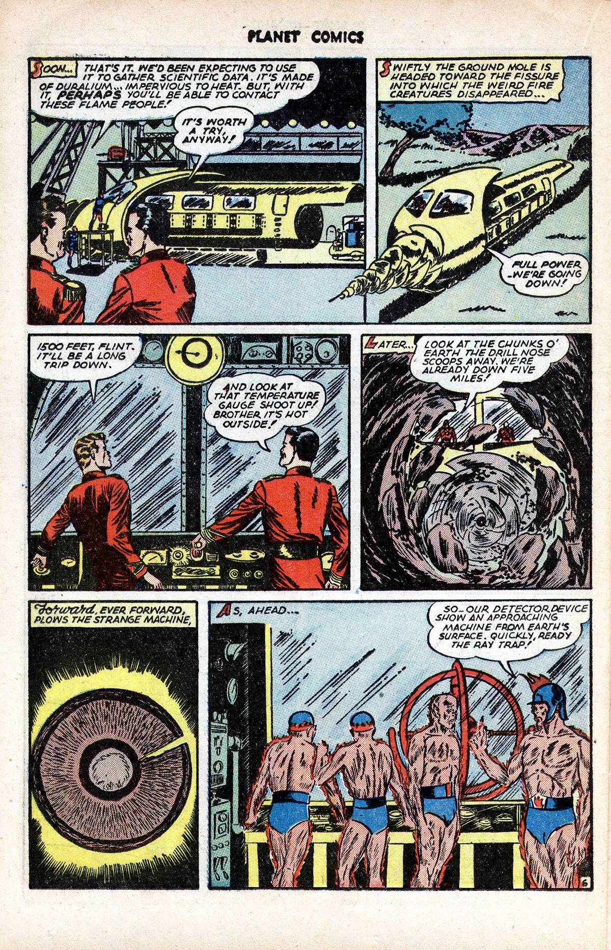 Planet Comics #37 (Fiction House), page 34. Public domain (US).