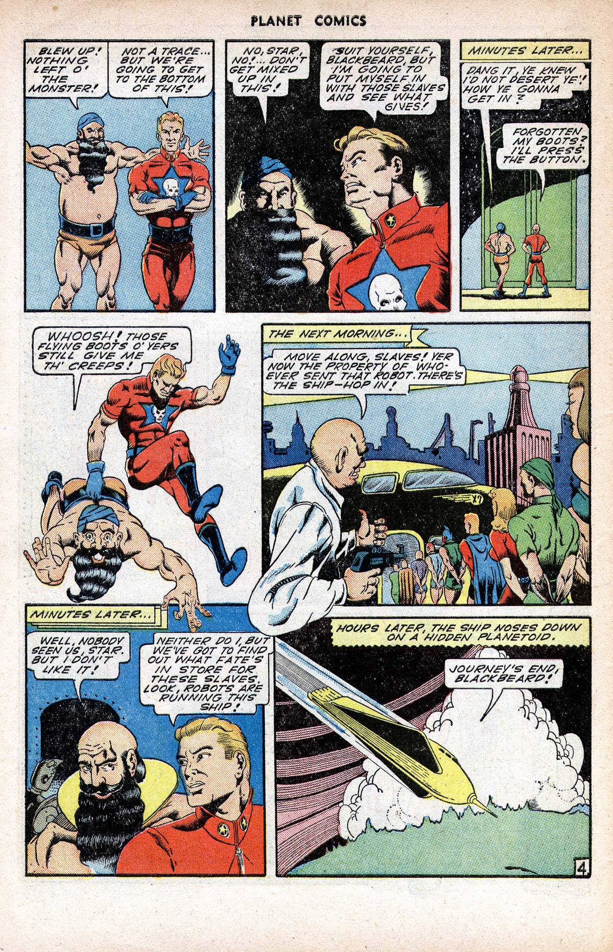 Planet Comics #37 (Fiction House), page 46. Public domain (US).