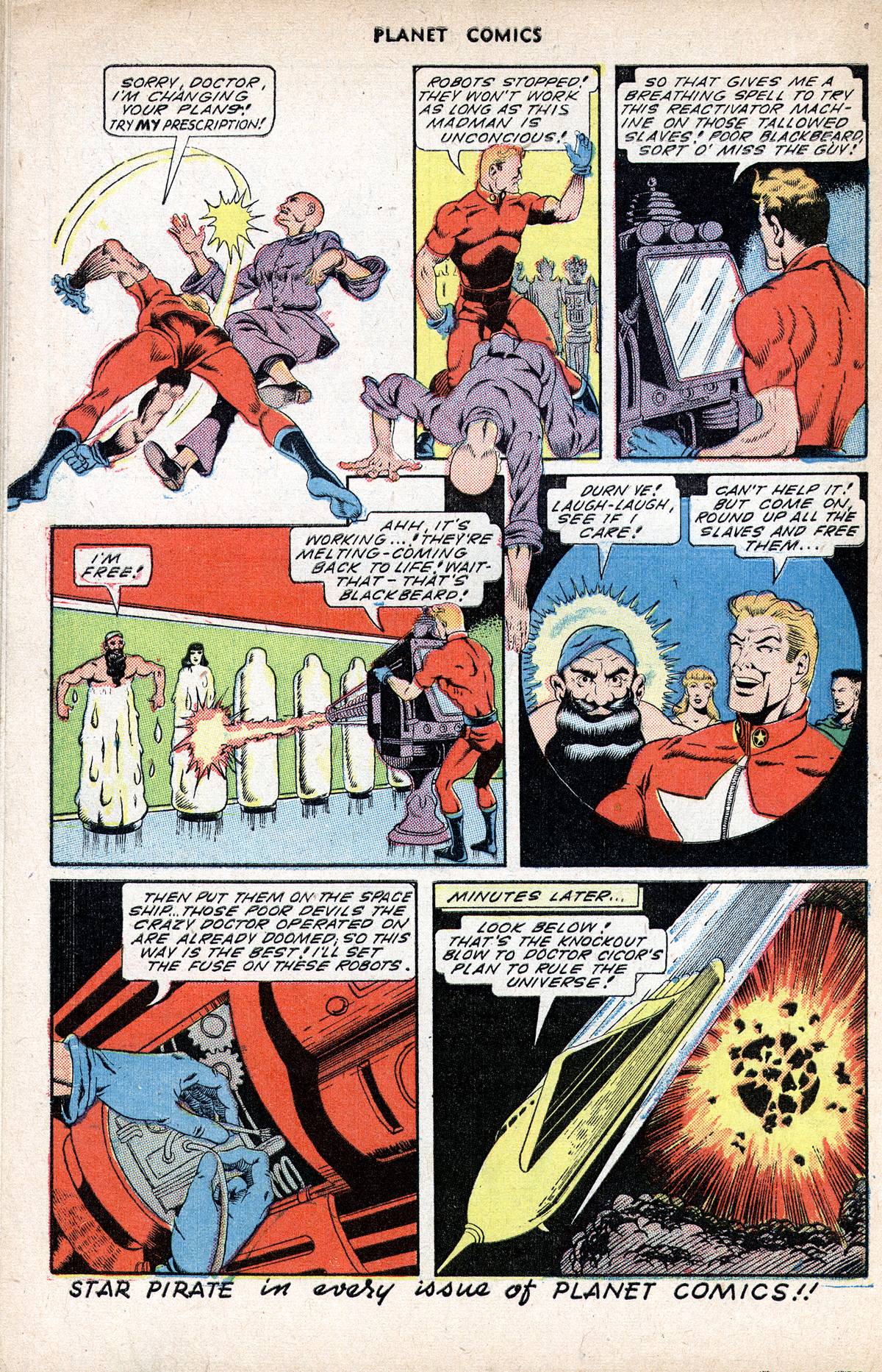 Planet Comics #37 (Fiction House), page 50. Public domain (US).