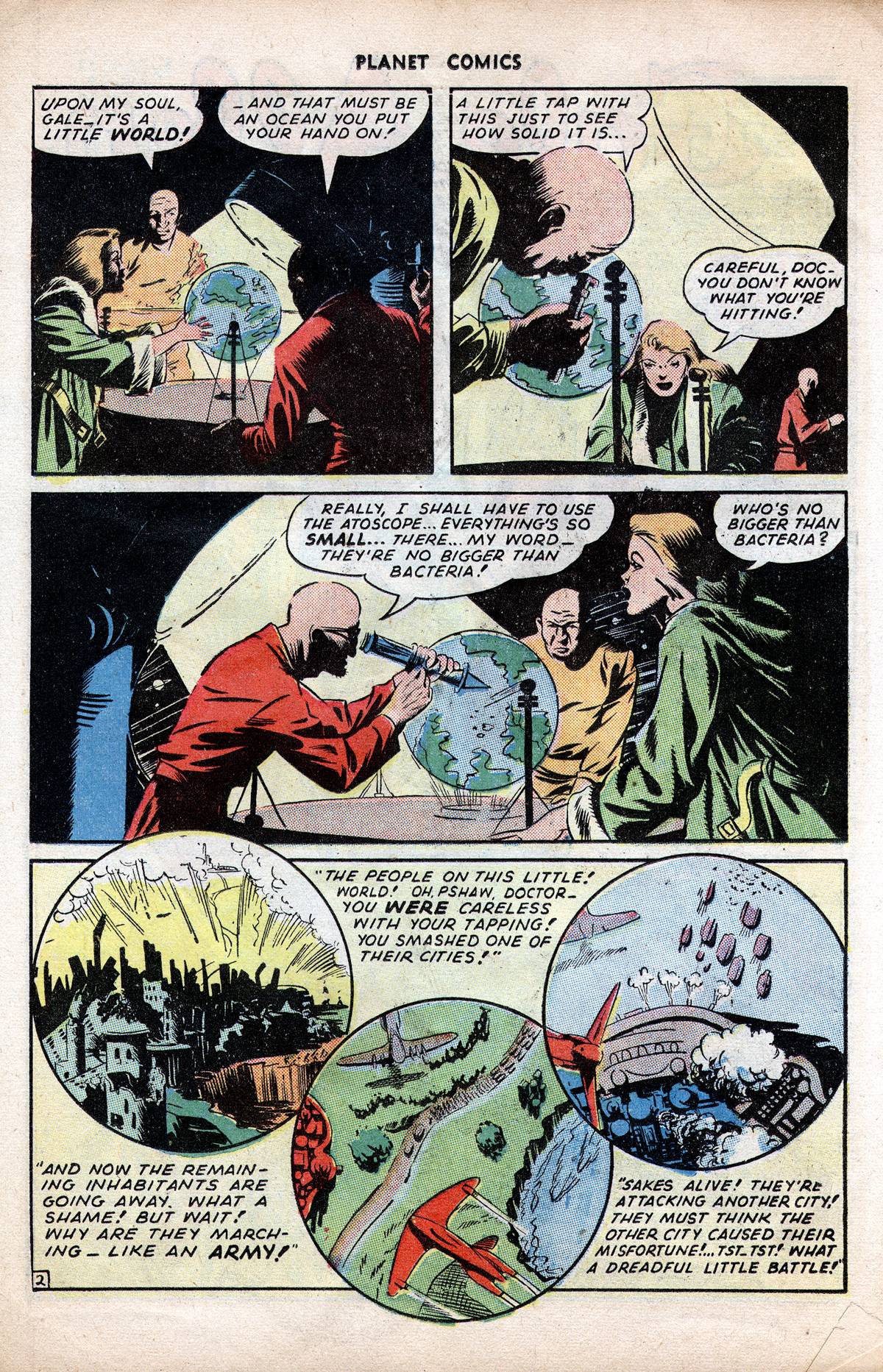 Planet Comics #38 (Fiction House), page 14. Public domain (US).