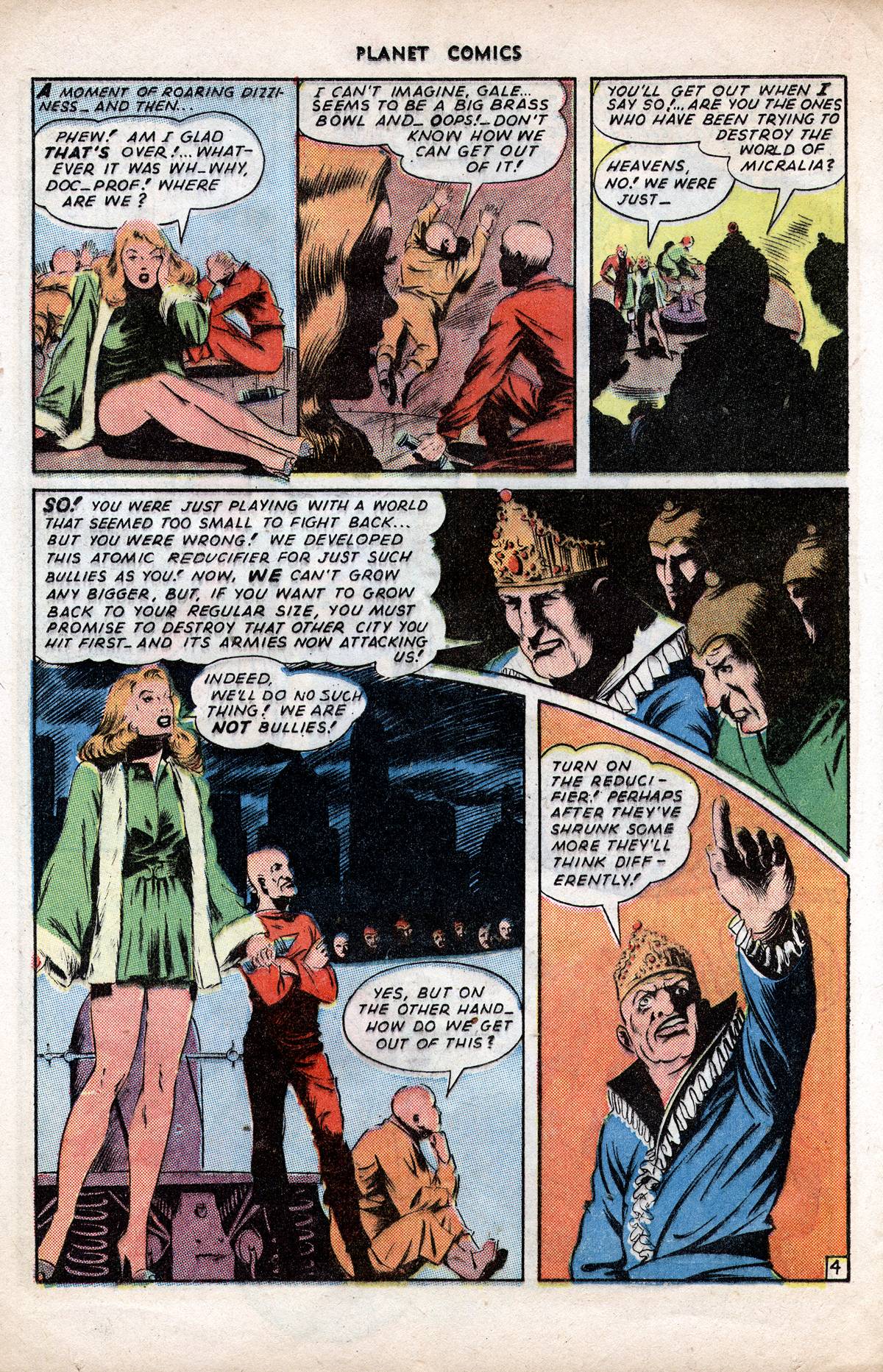 Planet Comics #38 (Fiction House), page 16. Public domain (US).