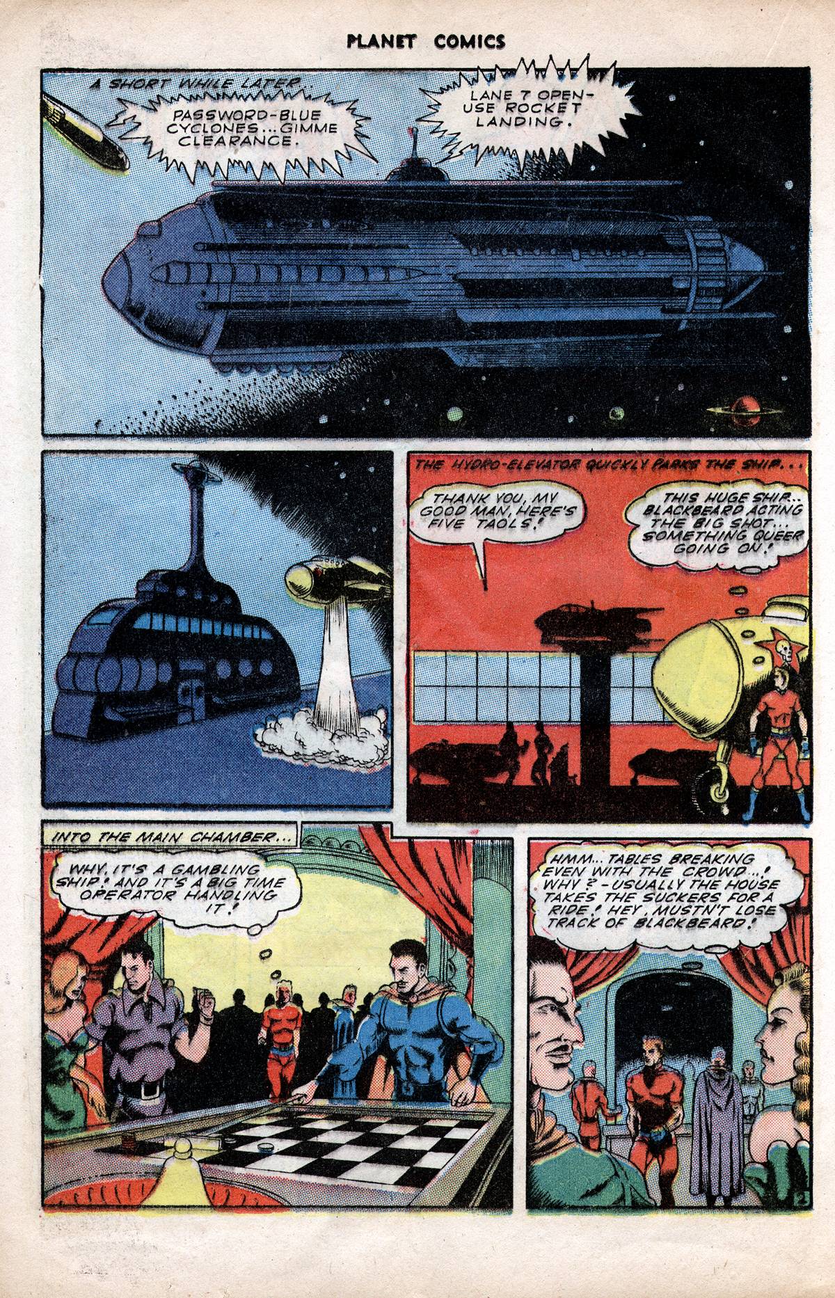 Planet Comics #38 (Fiction House), page 20. Public domain (US).