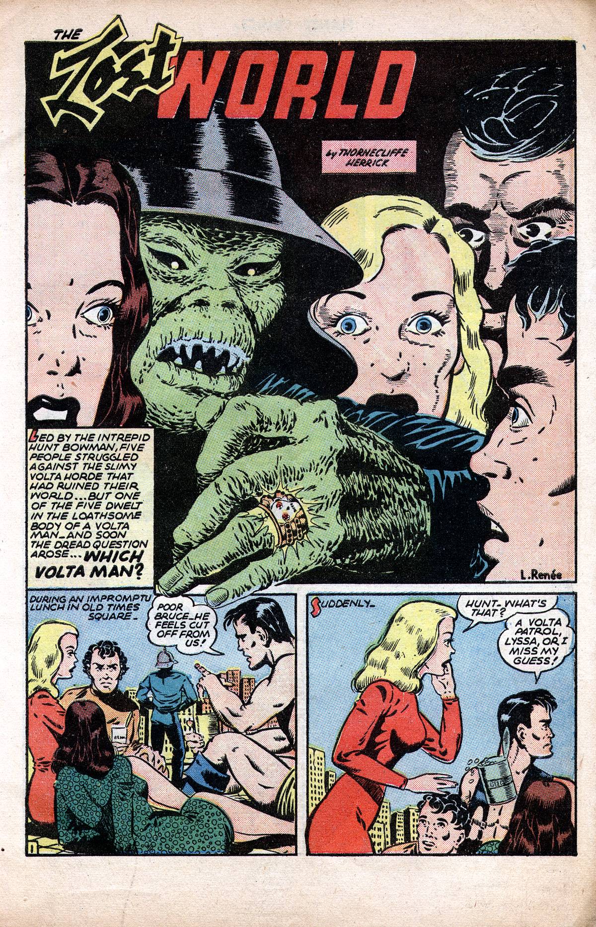 Planet Comics #38 (Fiction House), page 3. Public domain (US).