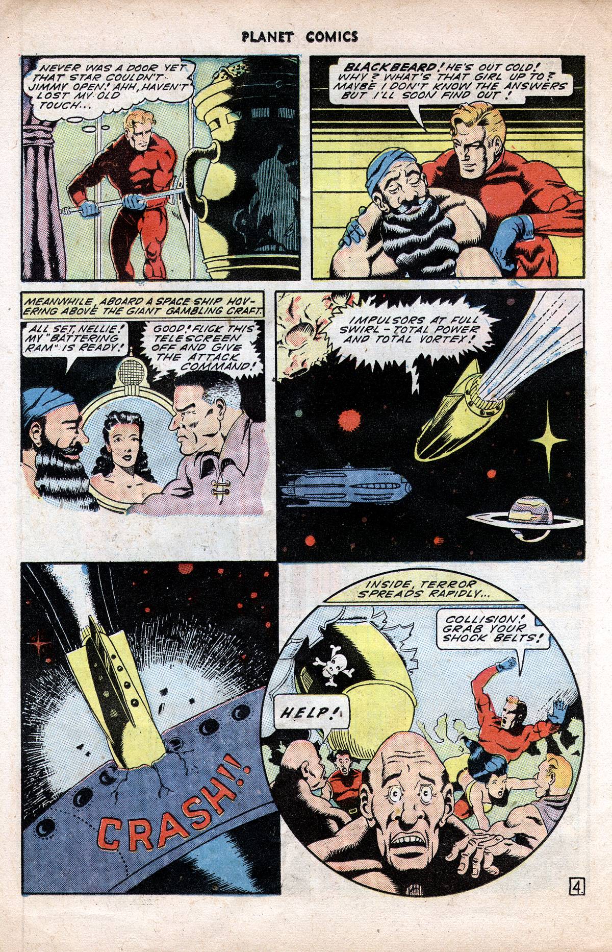 Planet Comics #38 (Fiction House), page 22. Public domain (US).