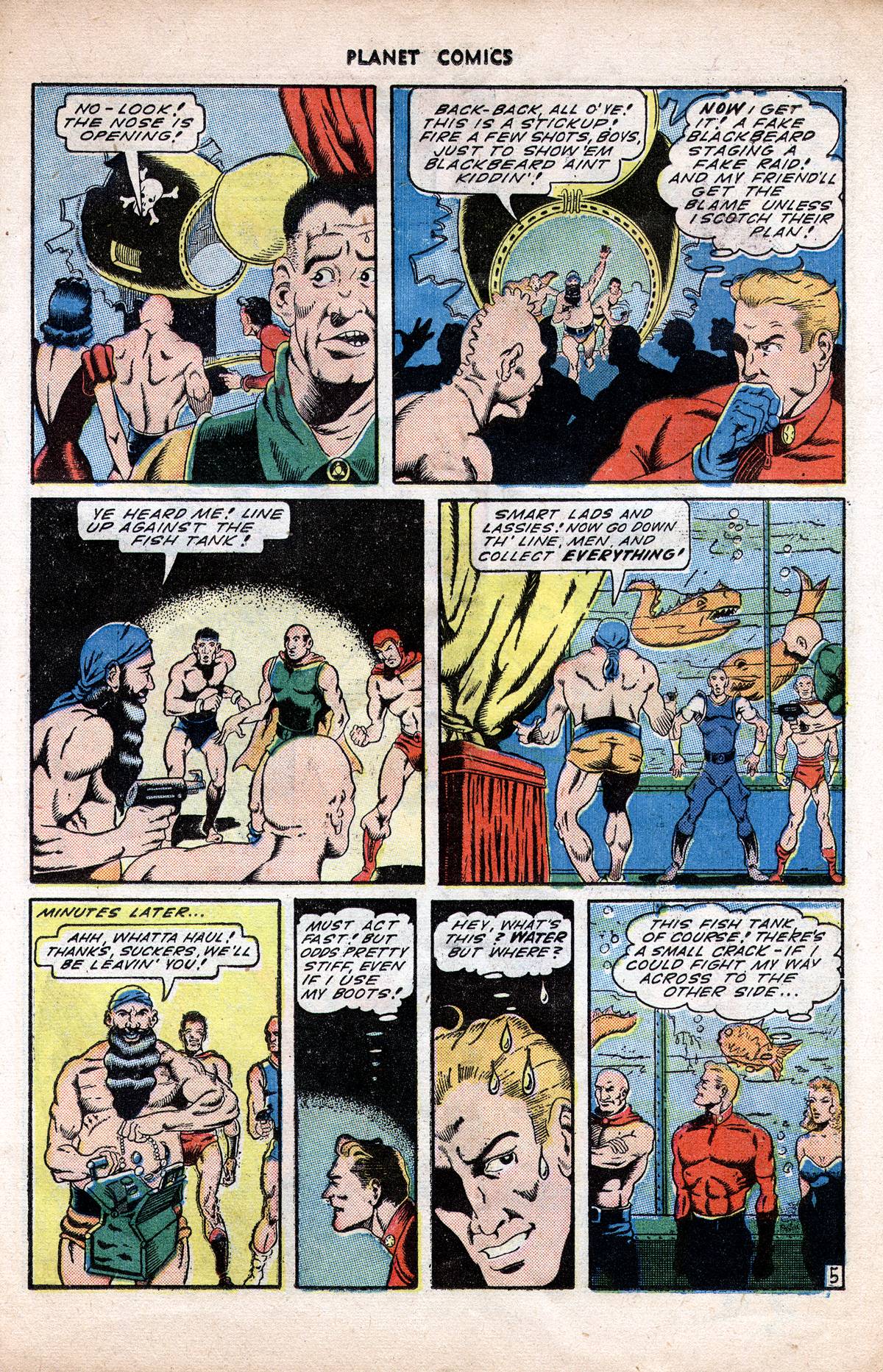 Planet Comics #38 (Fiction House), page 23. Public domain (US).