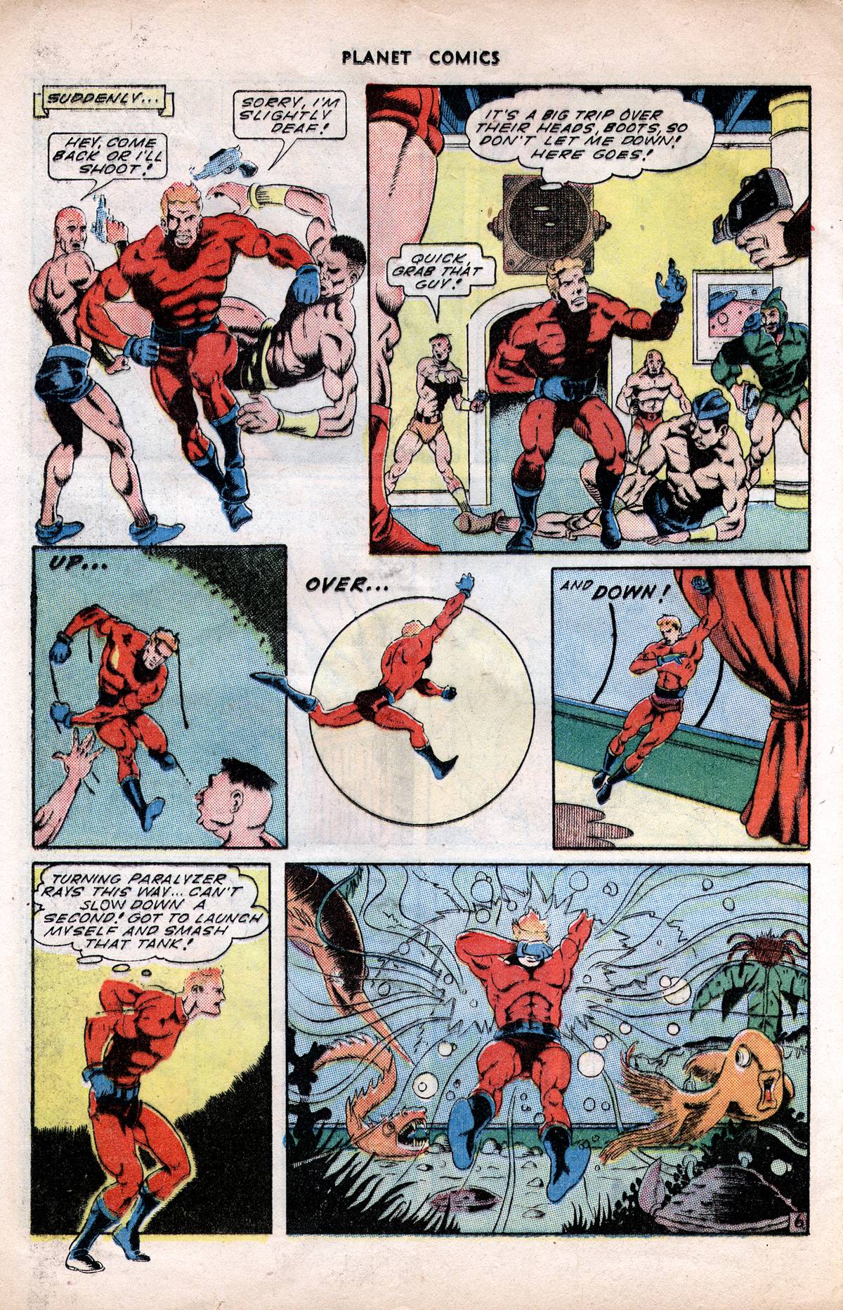 Planet Comics #38 (Fiction House), page 24. Public domain (US).