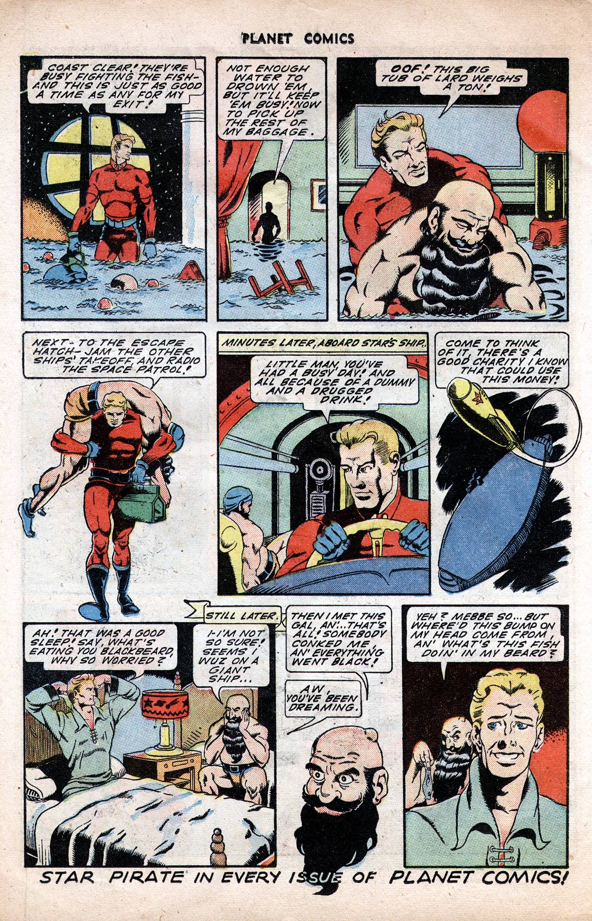 Planet Comics #38 (Fiction House), page 26. Public domain (US).