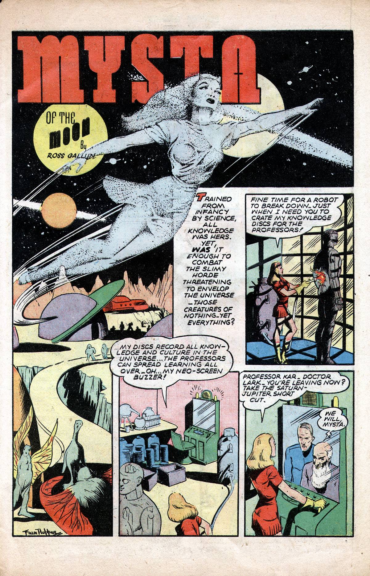 Planet Comics #38 (Fiction House), page 27. Public domain (US).