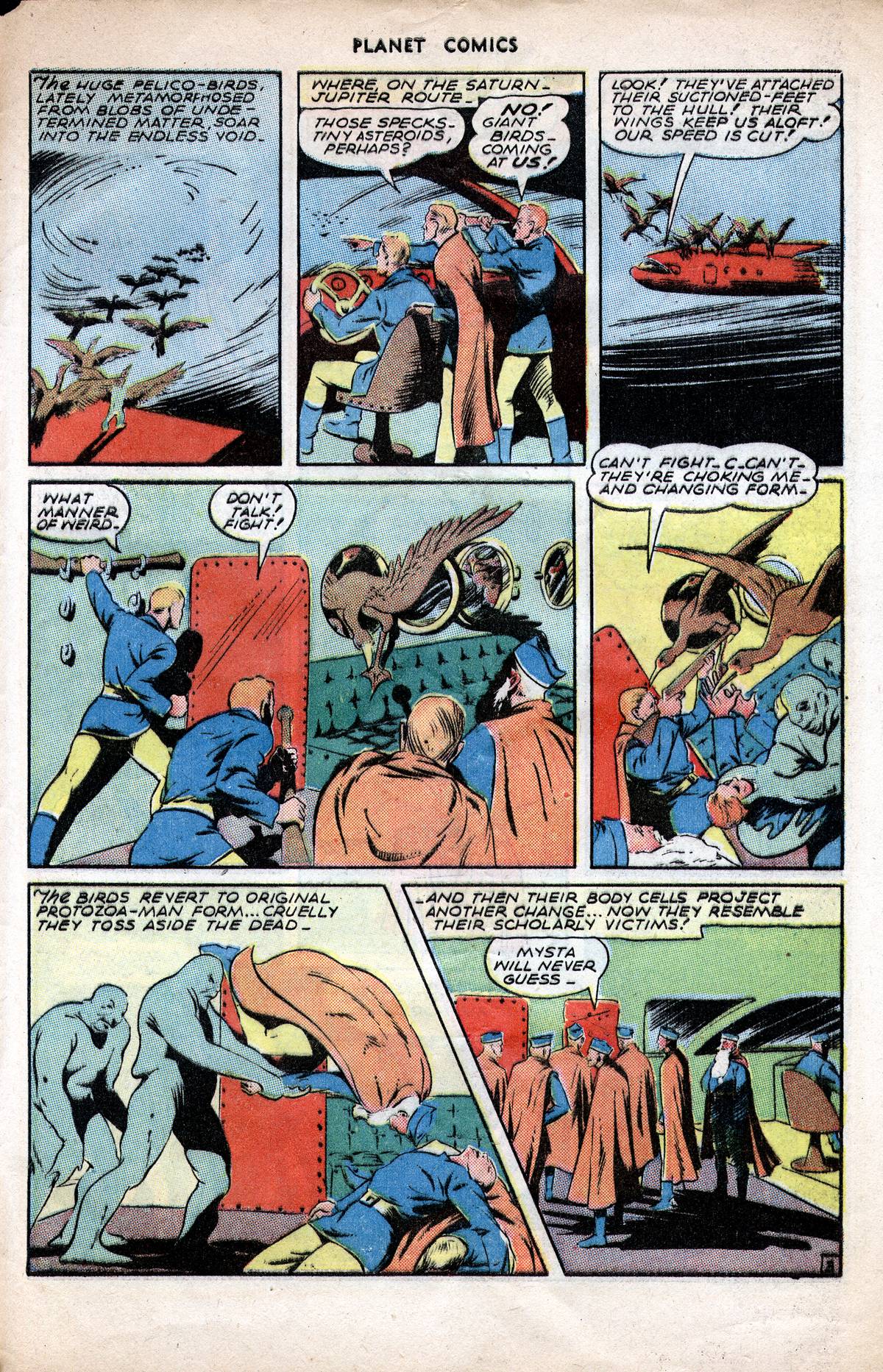 Planet Comics #38 (Fiction House), page 29. Public domain (US).
