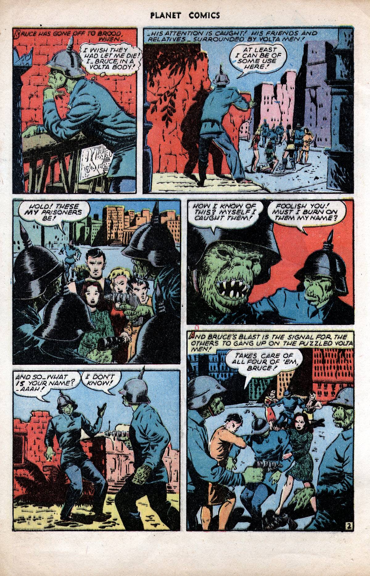 Planet Comics #38 (Fiction House), page 4. Public domain (US).