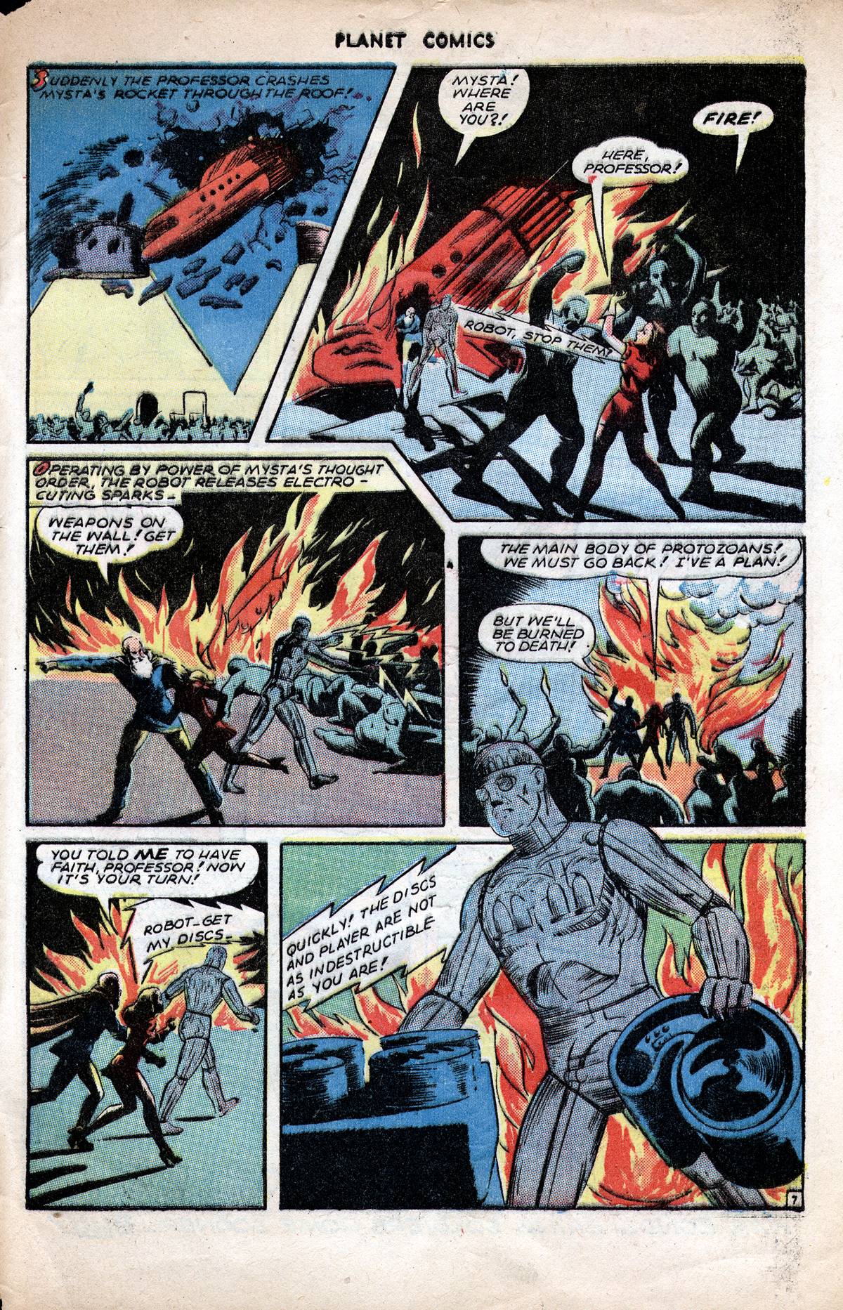 Planet Comics #38 (Fiction House), page 33. Public domain (US).