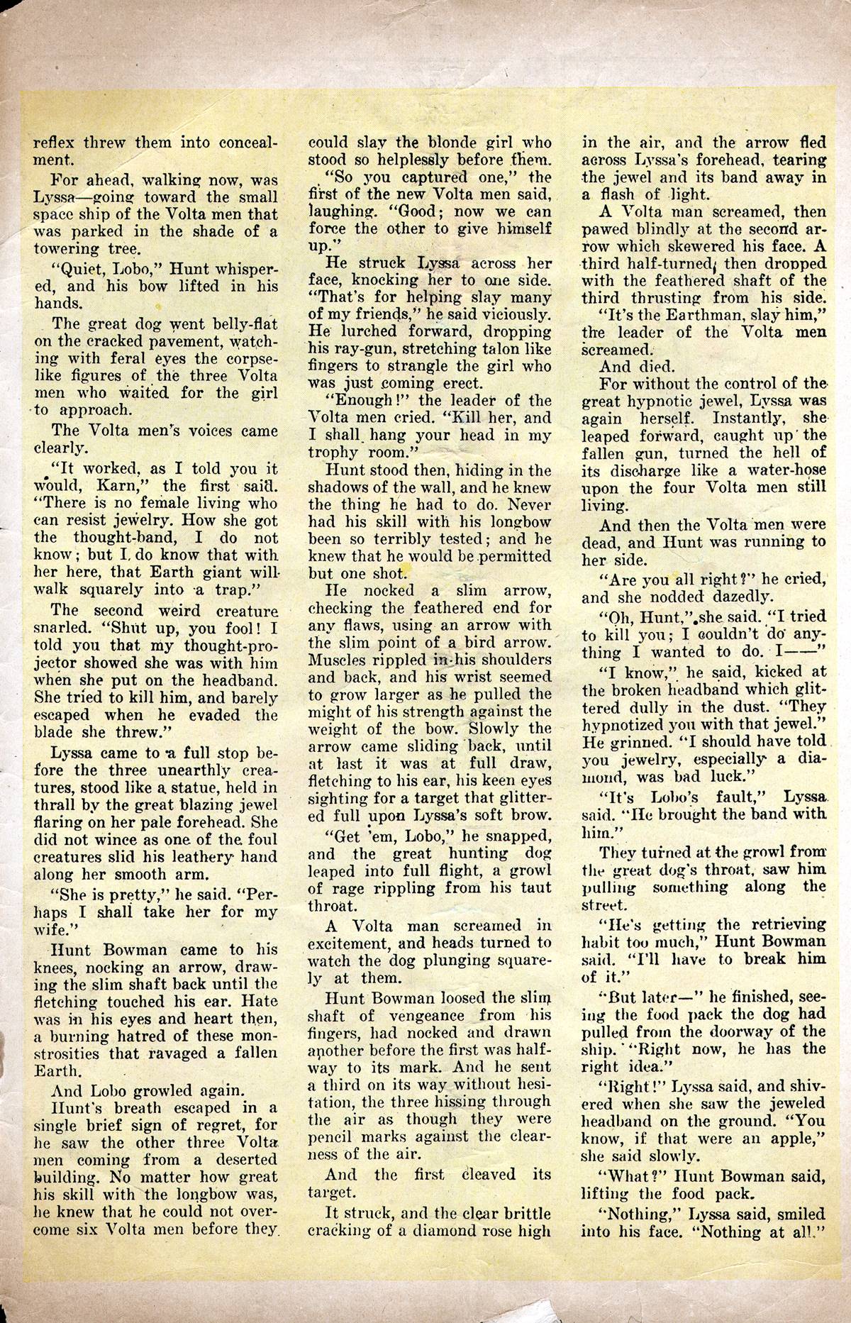 Planet Comics #38 (Fiction House), page 35. Public domain (US).