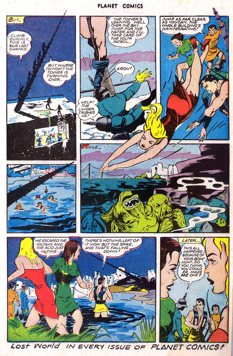 Planet Comics #39 (Fiction House), page 11. Public domain (US).