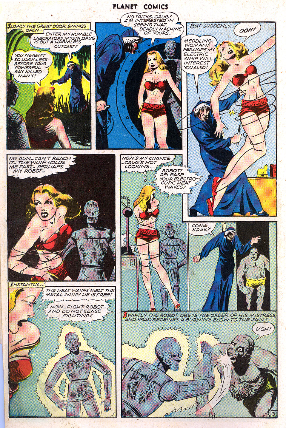 Planet Comics #39 (Fiction House), page 14. Public domain (US).