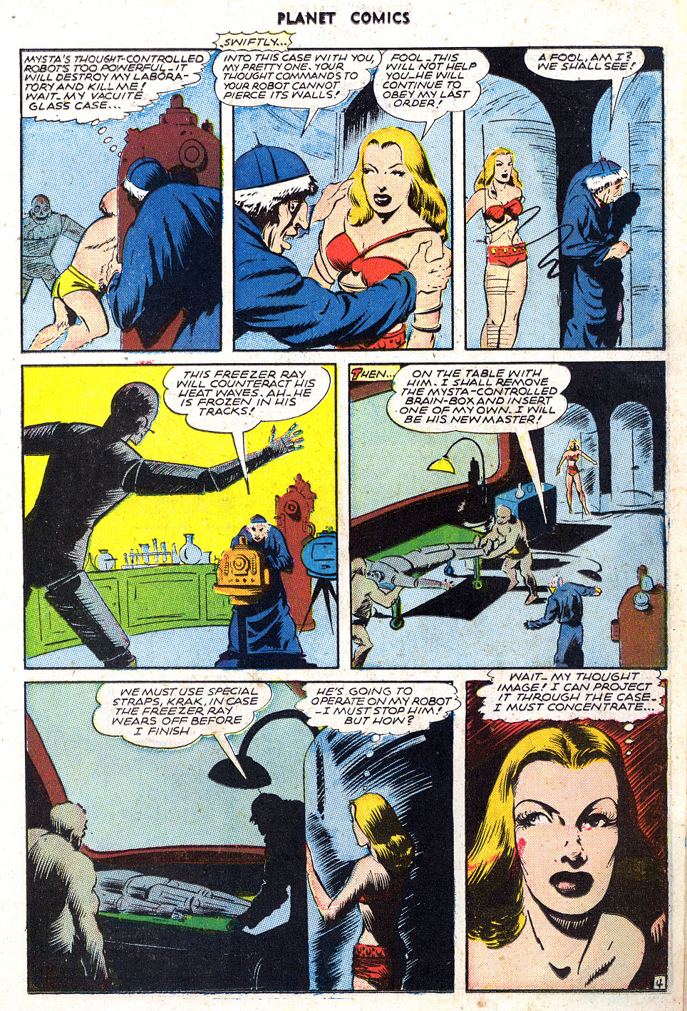 Planet Comics #39 (Fiction House), page 15. Public domain (US).