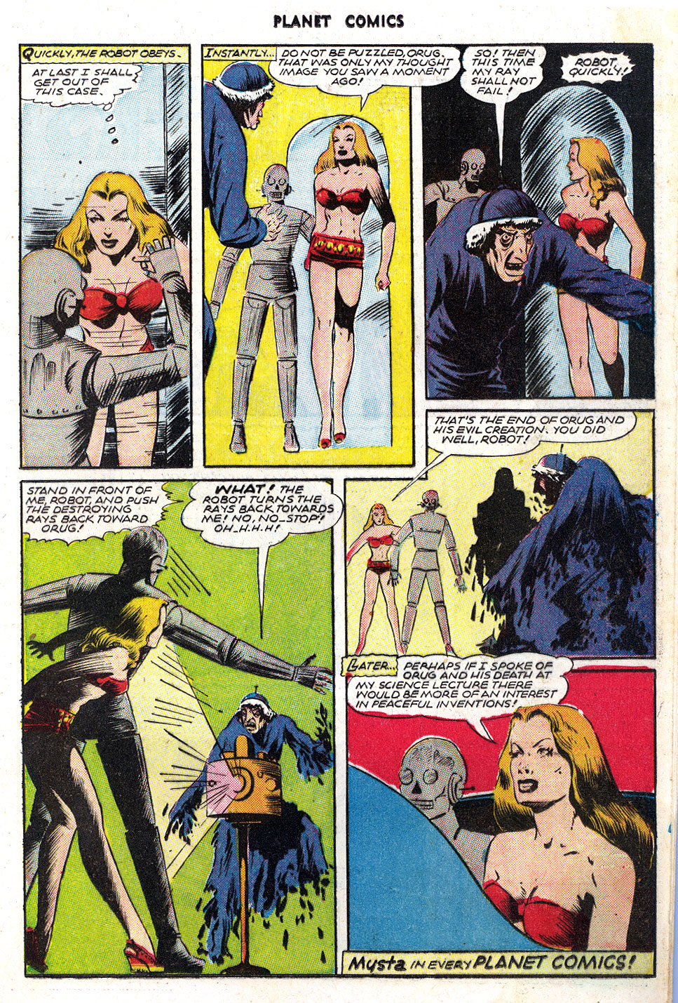 Planet Comics #39 (Fiction House), page 17. Public domain (US).
