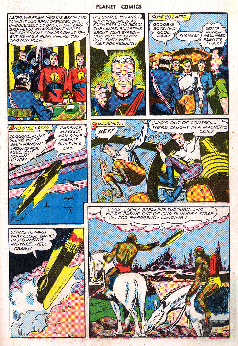 Planet Comics #39 (Fiction House), page 19. Public domain (US).